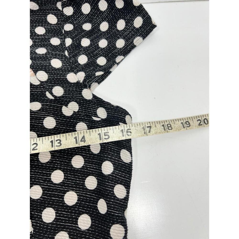 Anthropologie x Maeve Nikola Lattice Dress Polka Dot Size 6 Black White - Picture 8 of 9